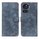 For OnePlus Ace / 10R Antelope Texture Magnetic Buckle Leather Phone Case(Blue) - 1