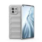 For Xiaomi Mi 11 Magic Shield TPU + Flannel Phone Case(Grey) - 1