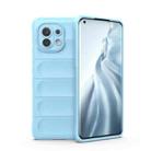 For Xiaomi Mi 11 Magic Shield TPU + Flannel Phone Case(Light Blue) - 1