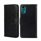 For Motorola Moto G22 Crystal Texture Leather Phone Case(Black) - 1