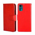 For Motorola Moto G22 Crystal Texture Leather Phone Case(Red) - 1