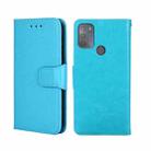 For Motorola Moto G50 Crystal Texture Leather Phone Case(Sky Blue) - 1