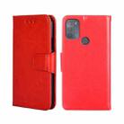 For Motorola Moto G50 Crystal Texture Leather Phone Case(Red) - 1