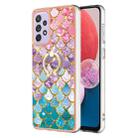 For Samsung Galaxy A23 Electroplating IMD TPU Phone Case with Ring(Colorful Scales) - 1