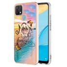 For OPPO A15 / A15s Electroplating IMD TPU Phone Case with Ring(Dream Butterfly) - 1