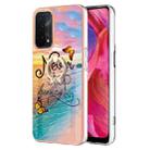 For OPPO A74 5G / A93 5G Electroplating IMD TPU Phone Case with Ring(Dream Butterfly) - 1