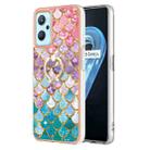 For OPPO Realme 9i / A36 / A96 4G Electroplating IMD TPU Phone Case with Ring(Colorful Scales) - 1