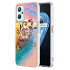 For OPPO Realme 9i / A36 / A96 4G Electroplating IMD TPU Phone Case with Ring(Dream Butterfly) - 1