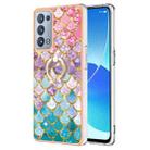 For OPPO Reno6 Pro+ 5G / Reno6 Pro Electroplating IMD TPU Phone Case with Ring(Colorful Scales) - 1