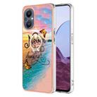 For OnePlus N20 5G Electroplating IMD TPU Phone Case with Ring(Dream Butterfly) - 1