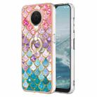 For Nokia G20 / G10 Electroplating IMD TPU Phone Case with Ring(Colorful Scales) - 1