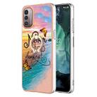 For Nokia G21 / G11 Electroplating IMD TPU Phone Case with Ring(Dream Butterfly) - 1