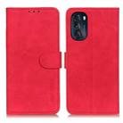 For Motorola Moto G 5G 2022 KHAZNEH Retro Texture Horizontal Flip Leather Phone Case(Red) - 1