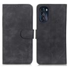 For Motorola Moto G 5G 2022 KHAZNEH Retro Texture Horizontal Flip Leather Phone Case(Black) - 1