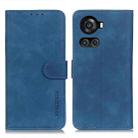For OnePlus ACE/10R KHAZNEH Retro Texture Horizontal Flip Leather Phone Case(Blue) - 1