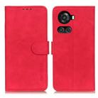 For OnePlus ACE/10R KHAZNEH Retro Texture Horizontal Flip Leather Phone Case(Red) - 1