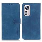 For Xiaomi 12 Lite KHAZNEH Retro Texture Horizontal Flip Leather Phone Case(Blue) - 1