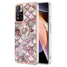 For Xiaomi Redmi Note 11 Pro China Electroplating IMD TPU Phone Case with Ring(Pink Scales) - 1