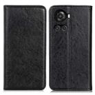 For OnePlus ACE/10R Magnetic Crazy Horse Texture Horizontal Flip Leather Phone Case(Black) - 1