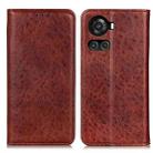 For OnePlus ACE/10R Magnetic Crazy Horse Texture Horizontal Flip Leather Phone Case(Brown) - 1