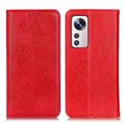 For Xiaomi 12 Lite Magnetic Crazy Horse Texture Horizontal Flip Leather Phone Case(Red) - 1