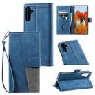 For Samsung Galaxy A13 5G Splicing Leather Phone Case(Blue) - 1