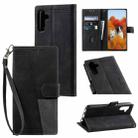 For Samsung Galaxy A13 5G Splicing Leather Phone Case(Black) - 1
