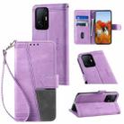 For Xiaomi 11T Splicing Leather Phone Case(Purple) - 1