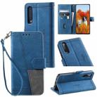 For Huawei P30 Splicing Leather Phone Case(Blue) - 1