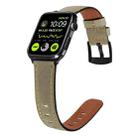 Retro Leather Watch Band For Apple Watch Series 8&7 41mm / SE 2&6&SE&5&4 40mm / 3&2&1 38mm(Light Brown) - 1