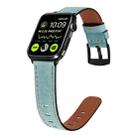 Retro Leather Watch Band For Apple Watch Ultra 49mm / Series 8&7 45mm / SE 2&6&SE&5&4 44mm / 3&2&1 42mm(Baby Blue) - 1