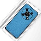 For Honor X30 5G hockproof Cloth Texture PC + TPU Phone Case(Blue) - 1