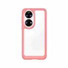 For Huawei P50 Colorful Series Acrylic + TPU Phone Case(Red) - 1