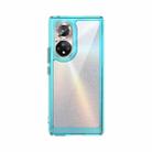 For Honor 50 Pro Colorful Series Acrylic + TPU Phone Case(Transparent Blue) - 1