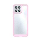 For Honor X8 Colorful Series Acrylic + TPU Phone Case(Pink) - 1