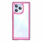 For Honor 60 SE Colorful Series Acrylic + TPU Phone Case(Transparent Pink) - 1