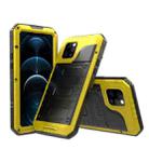 For iPhone 12 Pro Metal + Silicone Phone Case with Screen Protector(Yellow) - 1