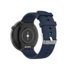 For Huami Amazfit 2/A1807 Steel Buckle Silicone Watch Band(Midnight Blue) - 1