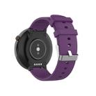 For Huami Amazfit 2/A1807 Steel Buckle Silicone Watch Band(Purple) - 1