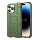 For iPhone 14 Pro Rugged Shield Full Coverage Shockproof TPU Case (Green) - 1