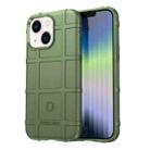 For iPhone 14 Plus Rugged Shield Full Coverage Shockproof TPU Case  (Green) - 1