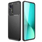 For Xiaomi 12 Lite Carbon Fiber Texture Shockproof TPU Case(Black) - 1