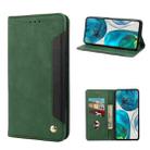 For Motorola Moto G52 Skin Feel Splicing Leather Phone Case(Green) - 1