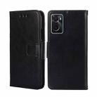 For OPPO A36 4G / A76 4G Global Crystal Texture Leather Phone Case(Black) - 1