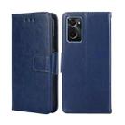 For OPPO A36 4G / A76 4G Global Crystal Texture Leather Phone Case(Blue) - 1