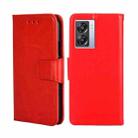 For OPPO A57 5G 2022 / Realme Q5i Crystal Texture Leather Phone Case(Red) - 1