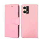 For OPPO Reno7 4G / F21 Pro 4G Crystal Texture Leather Phone Case(Pink) - 1