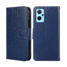 For OPPO Realme 9i / A36 4G / A96 4G / K10 4G / A76 4G Crystal Texture Leather Phone Case(Blue) - 1