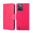 For OPPO Realme C31 Crystal Texture Leather Phone Case(Rose Red) - 1