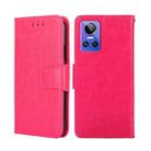 For OPPO Realme GT Neo3 Crystal Texture Leather Phone Case(Rose Red) - 1